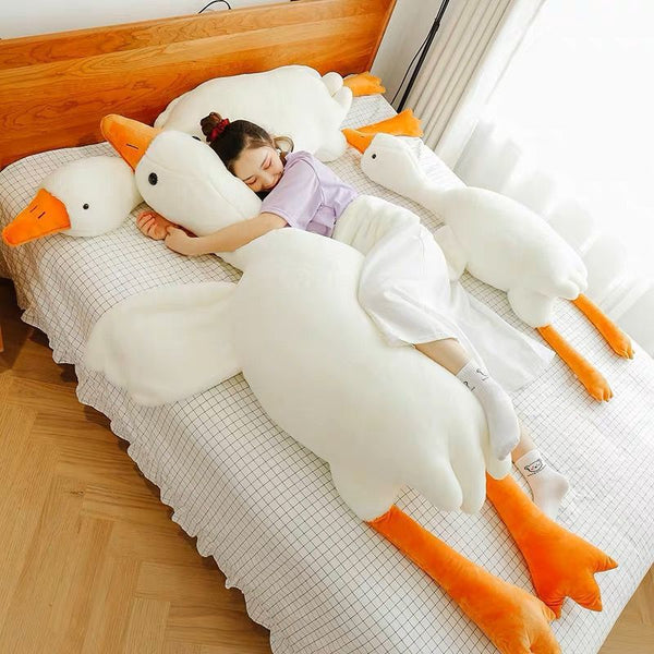 White Geese Pillow