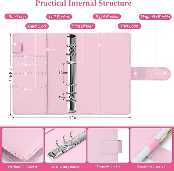 Binder with Zipper Cash Envelopes