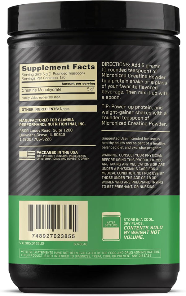 Nutrition Micronized Creatine